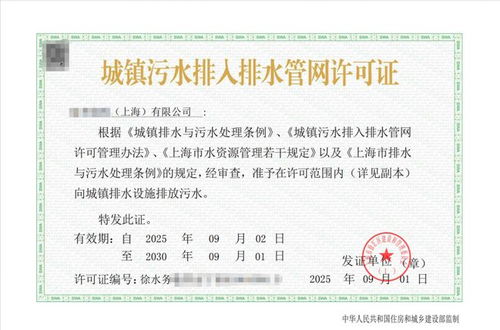 上海徐匯發(fā)出首張企業(yè)“自家”排水許可證，信息咨詢服務(wù)助力辦證一日搞定