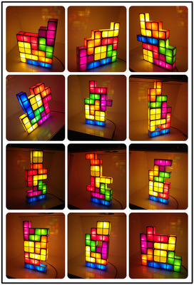 俄羅斯方塊燈 RECESKY Tetris light 創意點亮生活，重塑兒時記憶的LED工藝禮品